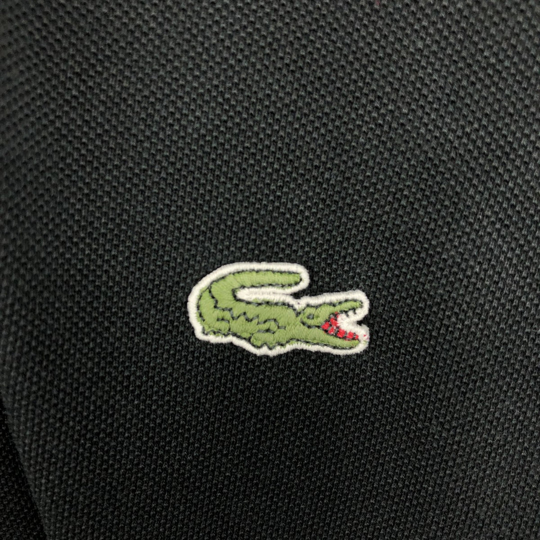 Lacoste LACOSTE Long Sleeve Polo Shirt Size 4 Men's M cotton black type Vintage Second Hand