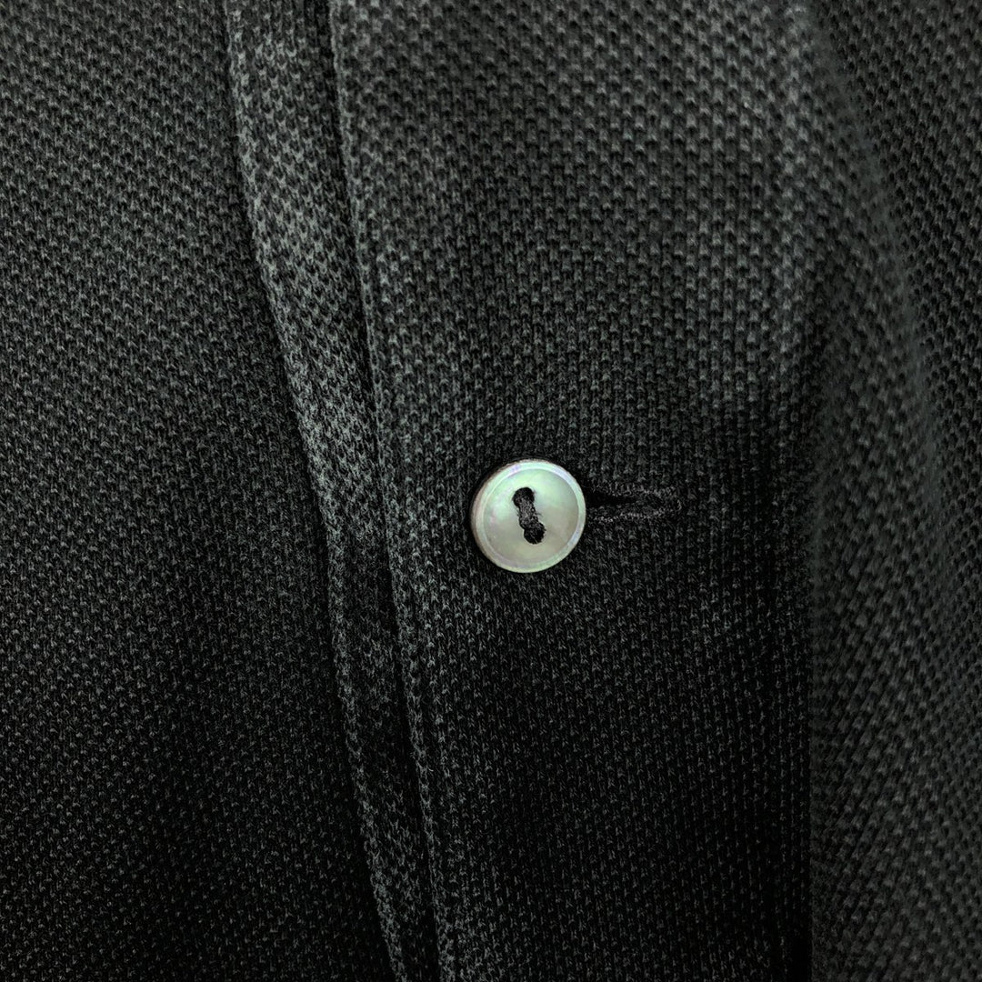 Lacoste LACOSTE Long Sleeve Polo Shirt Size 4 Men's M cotton black type Vintage Second Hand