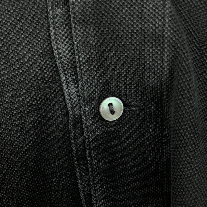 Lacoste LACOSTE Long Sleeve Polo Shirt Size 4 Men's M cotton black type Vintage Second Hand
