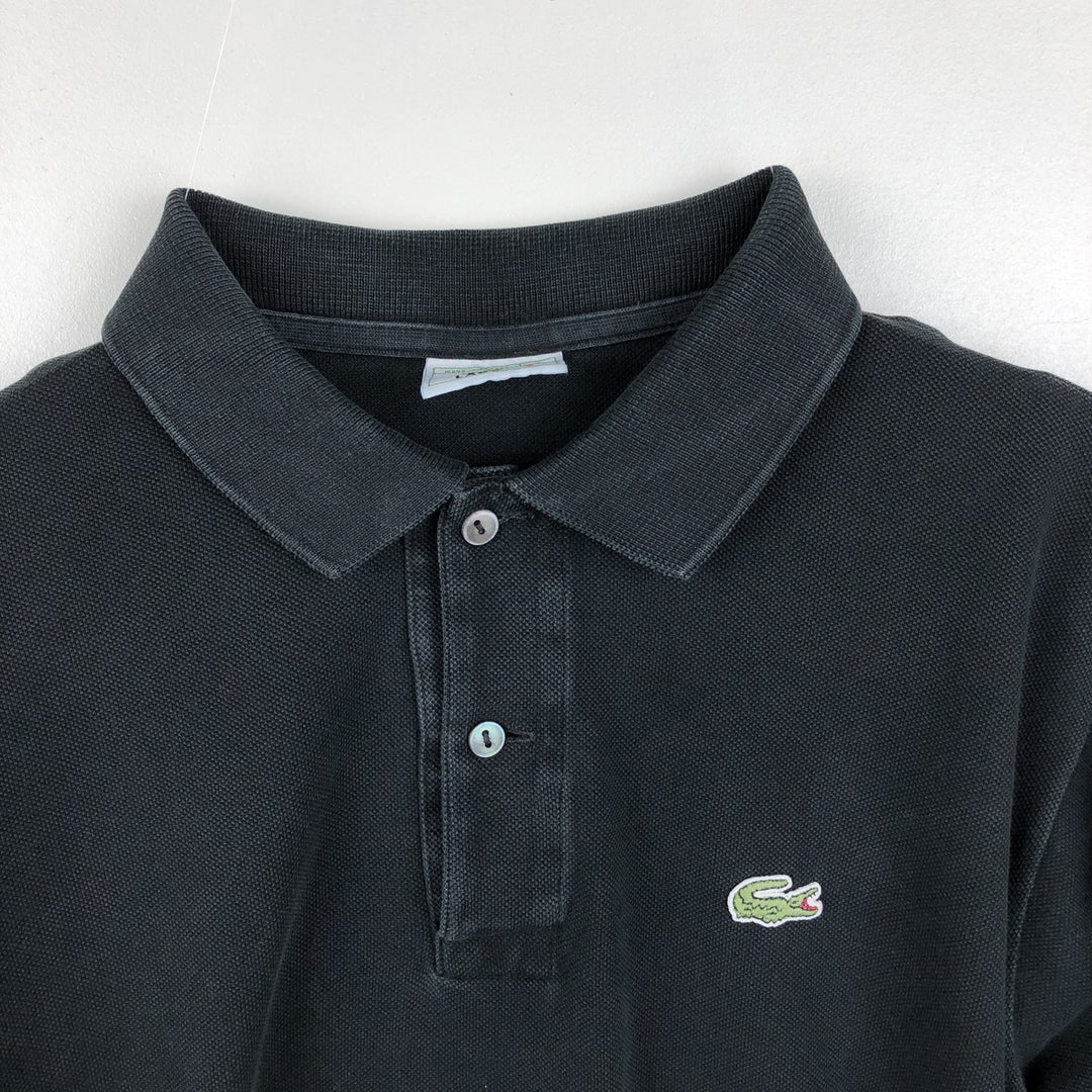 Lacoste LACOSTE Long Sleeve Polo Shirt Size 4 Men's M cotton black type Vintage Second Hand