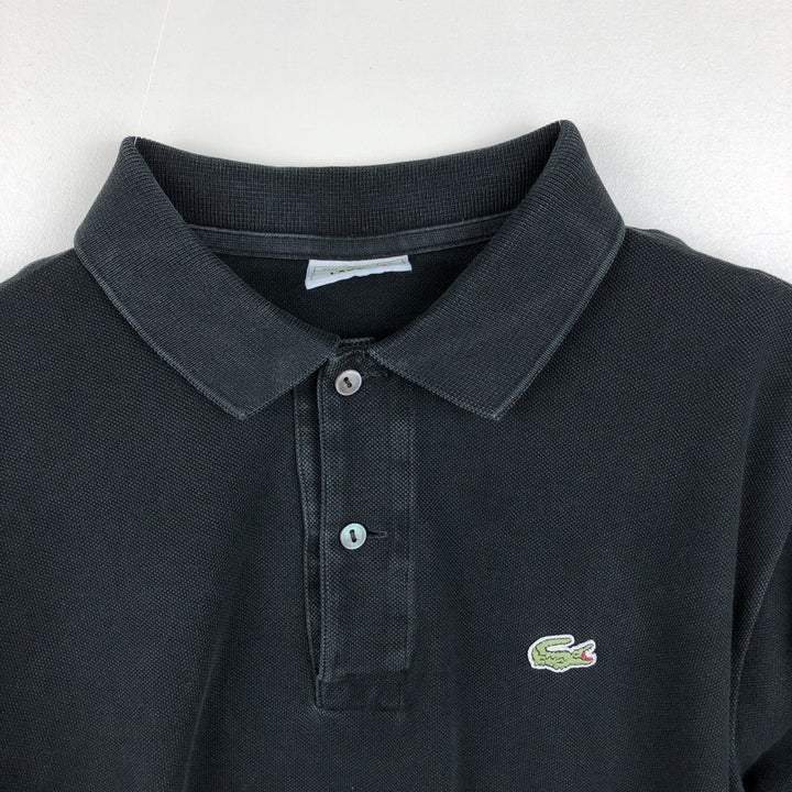 Lacoste LACOSTE Long Sleeve Polo Shirt Size 4 Men's M cotton black type Vintage Second Hand
