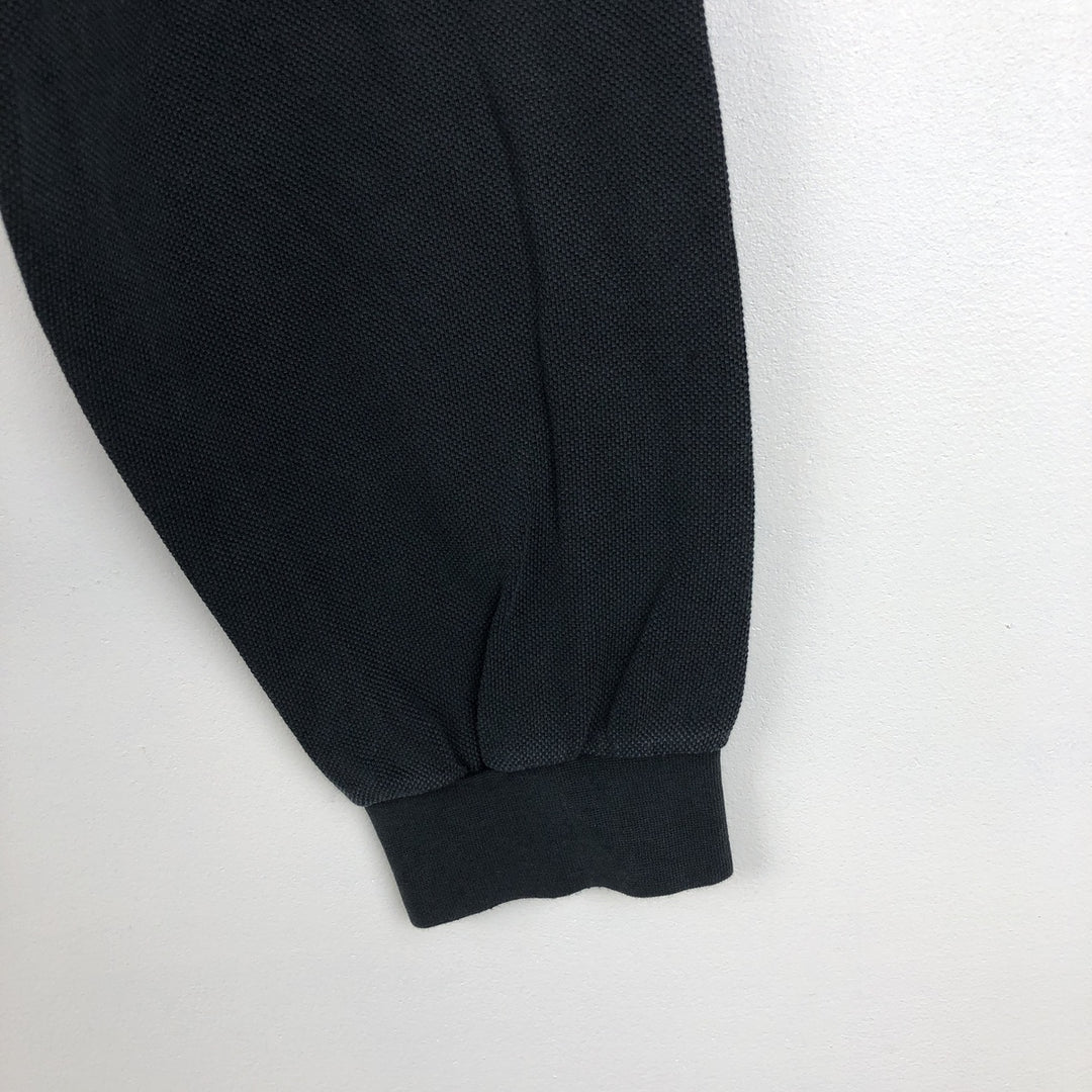 Lacoste LACOSTE Long Sleeve Polo Shirt Size 4 Men's M cotton black type Vintage Second Hand