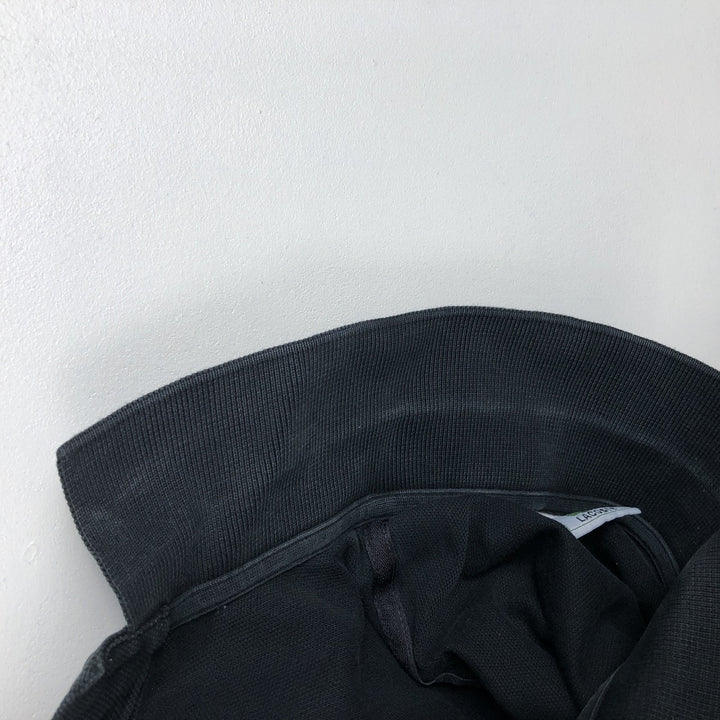 Lacoste LACOSTE Long Sleeve Polo Shirt Size 4 Men's M cotton black type Vintage Second Hand