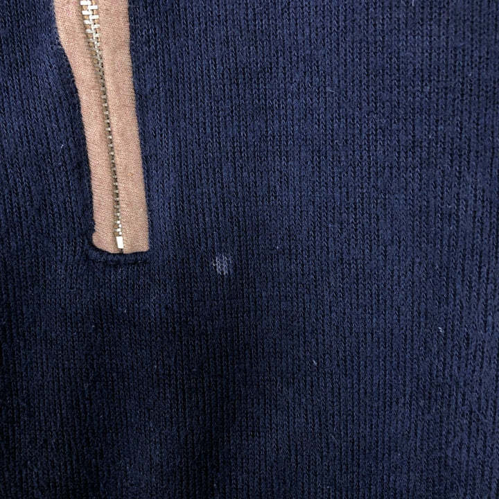 Ralph Lauren POLO by Ralph Lauren long-sleeved polo shirt, Made in USA, Men's XL cotton navy blue type Vintage Second Hand