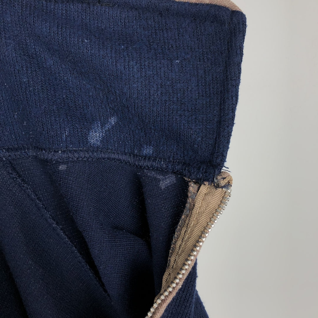 Ralph Lauren POLO by Ralph Lauren long-sleeved polo shirt, Made in USA, Men's XL cotton navy blue type Vintage Second Hand