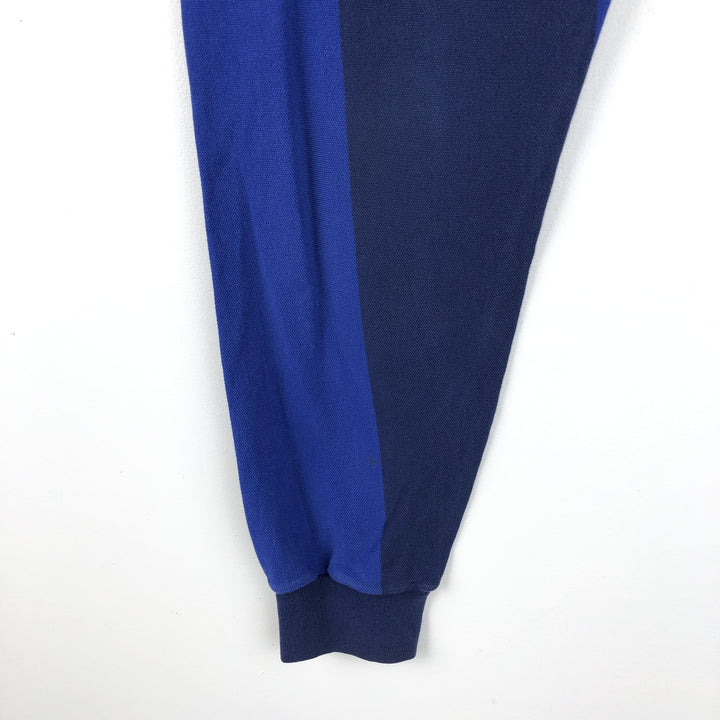 Ralph Lauren POLO by Ralph Lauren Long-Sleeve Striped Polo Shirt, Made in USA, Men's Size XL (approx.) cotton blue type Vintage Second Hand