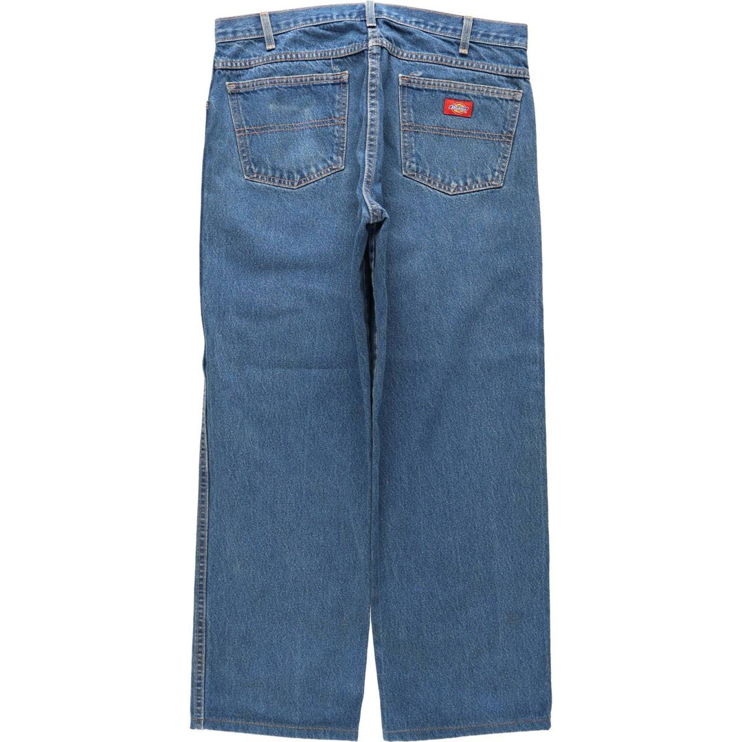 Dickies Relaxed Fit Tapered Denim Pants, Men's W36 (approx.) cotton blue type Vintage Second Hand