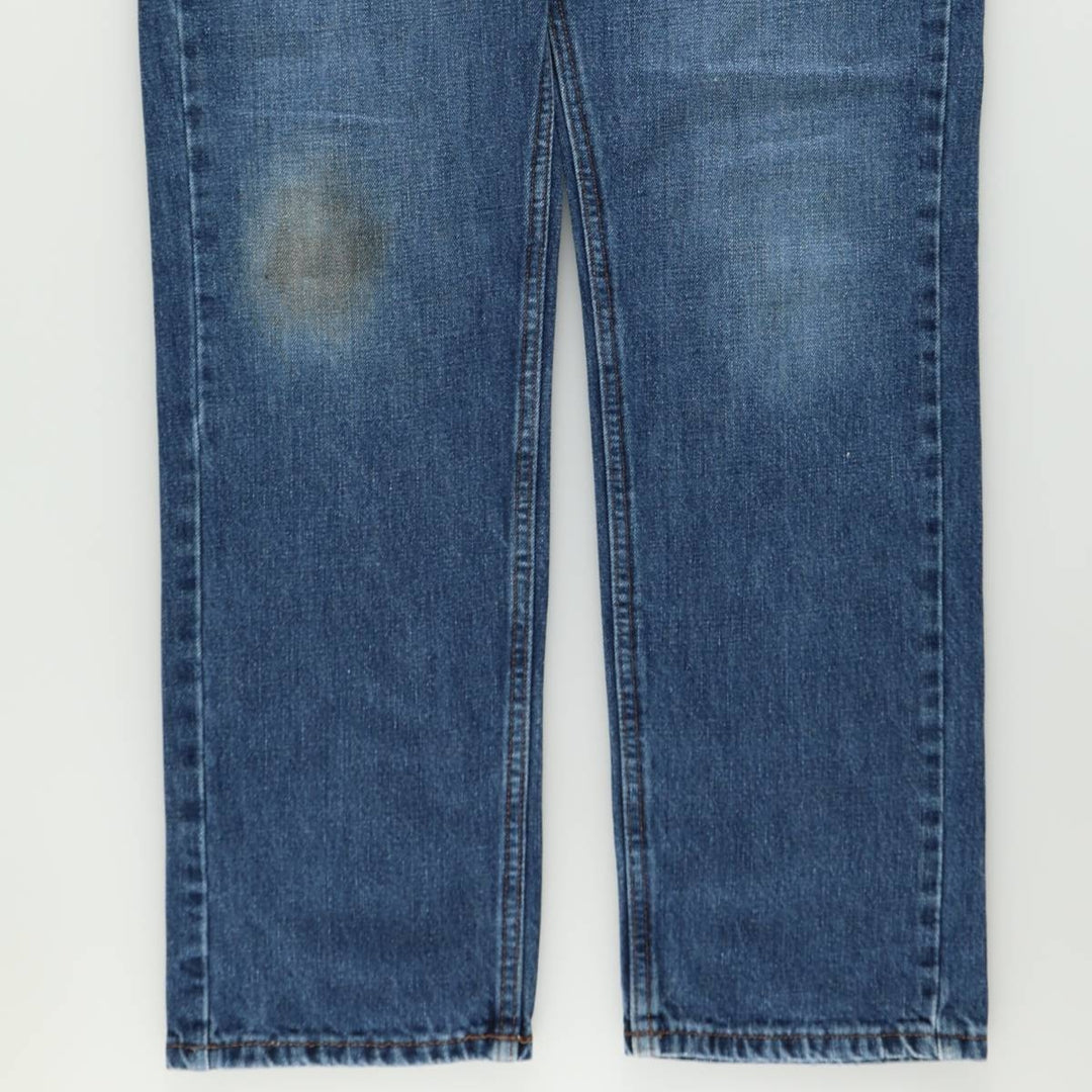 Dickies SLIM straight denim pants for men, equivalent to size W35. cotton blue type Vintage Second Hand