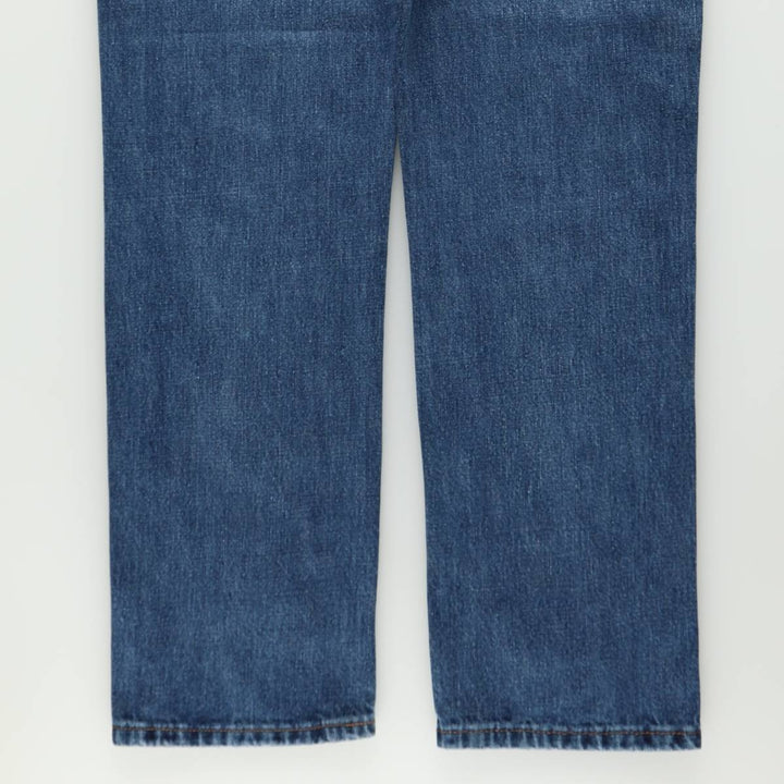 Dickies SLIM straight denim pants for men, equivalent to size W35. cotton blue type Vintage Second Hand