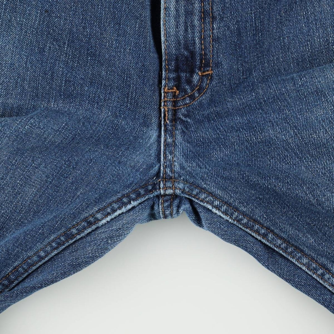 Dickies SLIM straight denim pants for men, equivalent to size W35. cotton blue type Vintage Second Hand