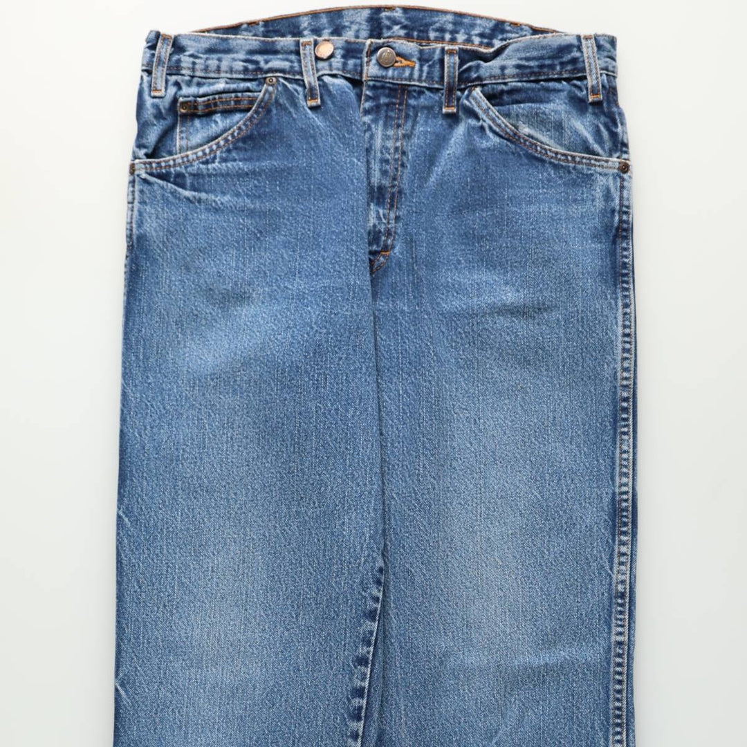 Dickies tapered denim pants for men, equivalent to W34 cotton blue type Vintage Second Hand