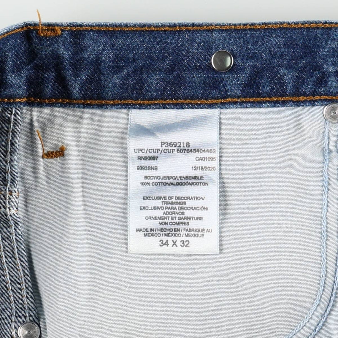 Dickies Men's Straight Denim Pants, Size W36 cotton blue type Vintage Second Hand