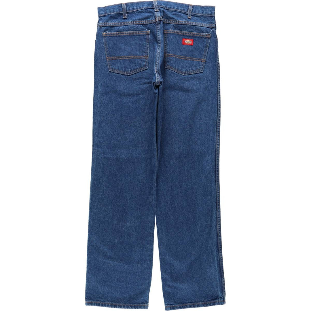 Dickies tapered denim pants for men, equivalent to W35 cotton blue type Vintage Second Hand