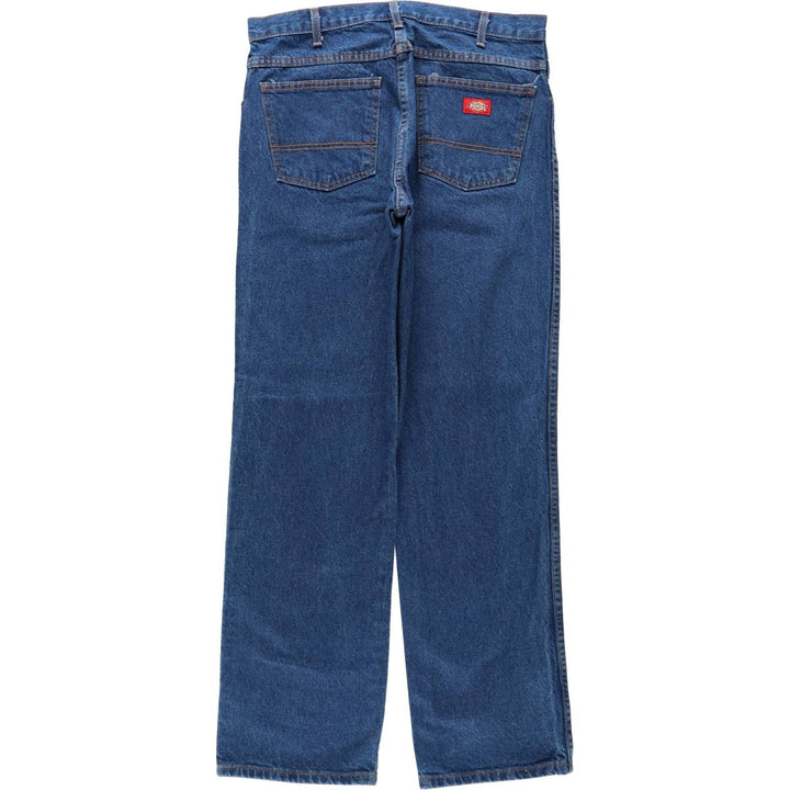Dickies tapered denim pants for men, equivalent to W35 cotton blue type Vintage Second Hand