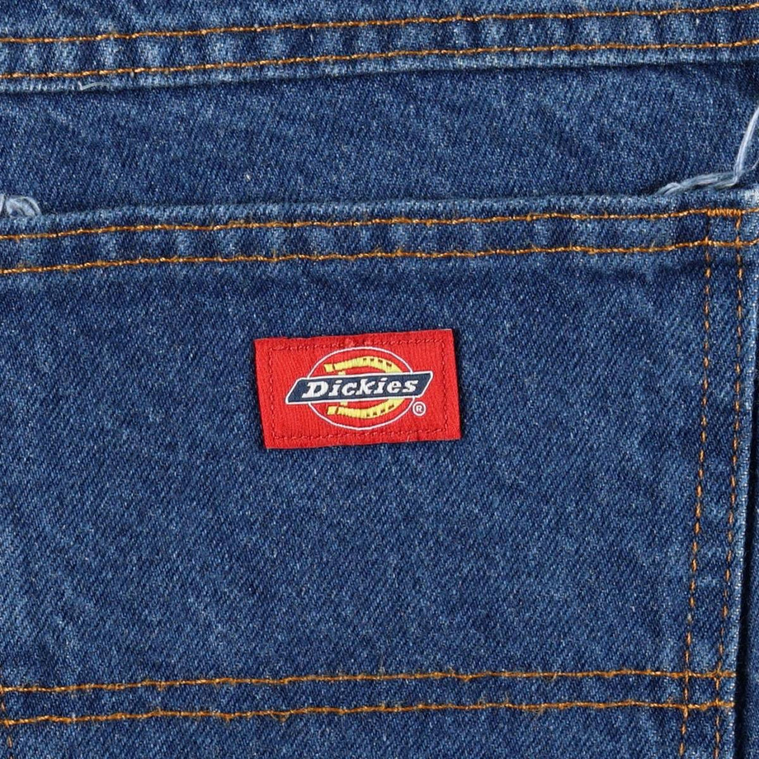 Dickies tapered denim pants for men, equivalent to W35 cotton blue type Vintage Second Hand