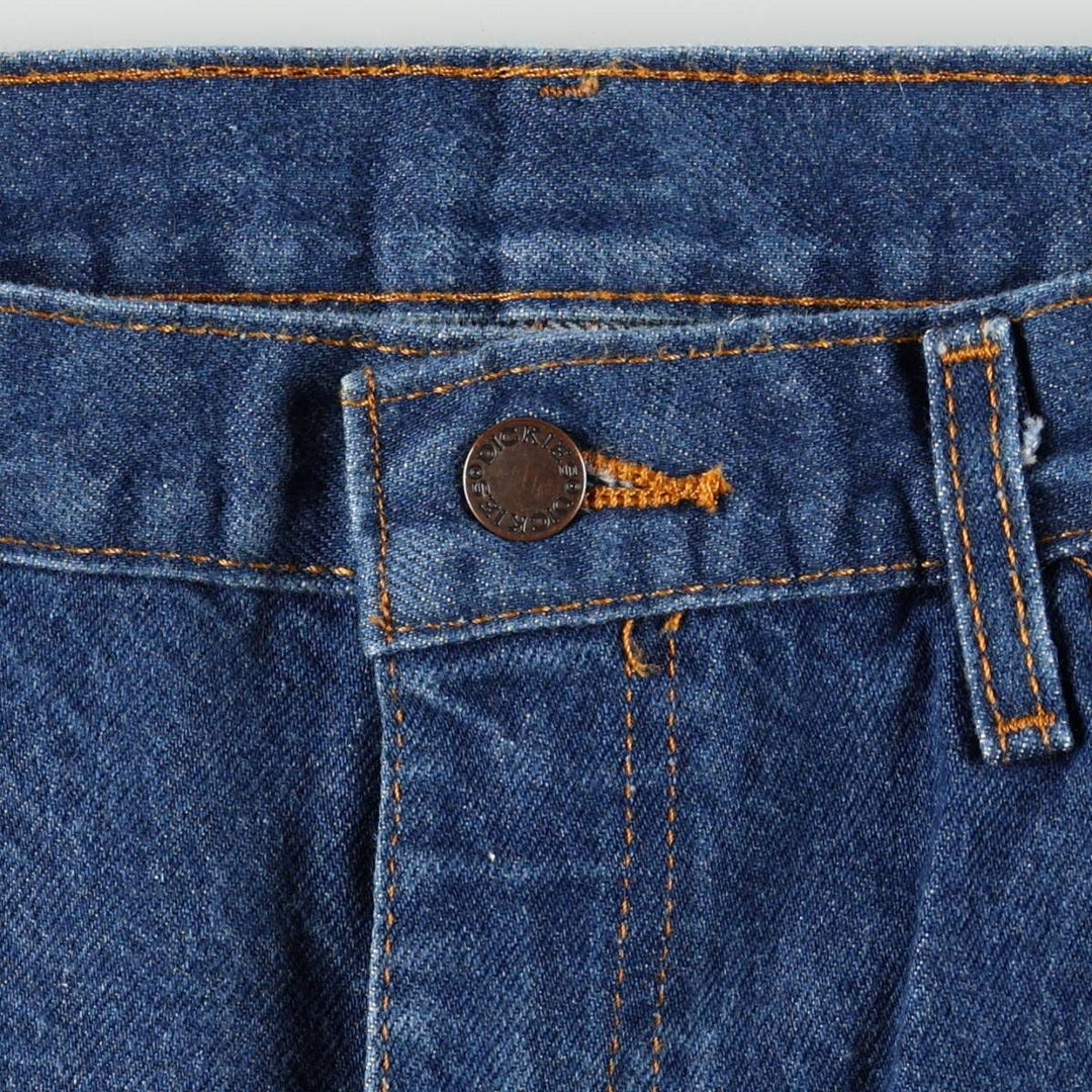 Dickies tapered denim pants for men, equivalent to W35 cotton blue type Vintage Second Hand