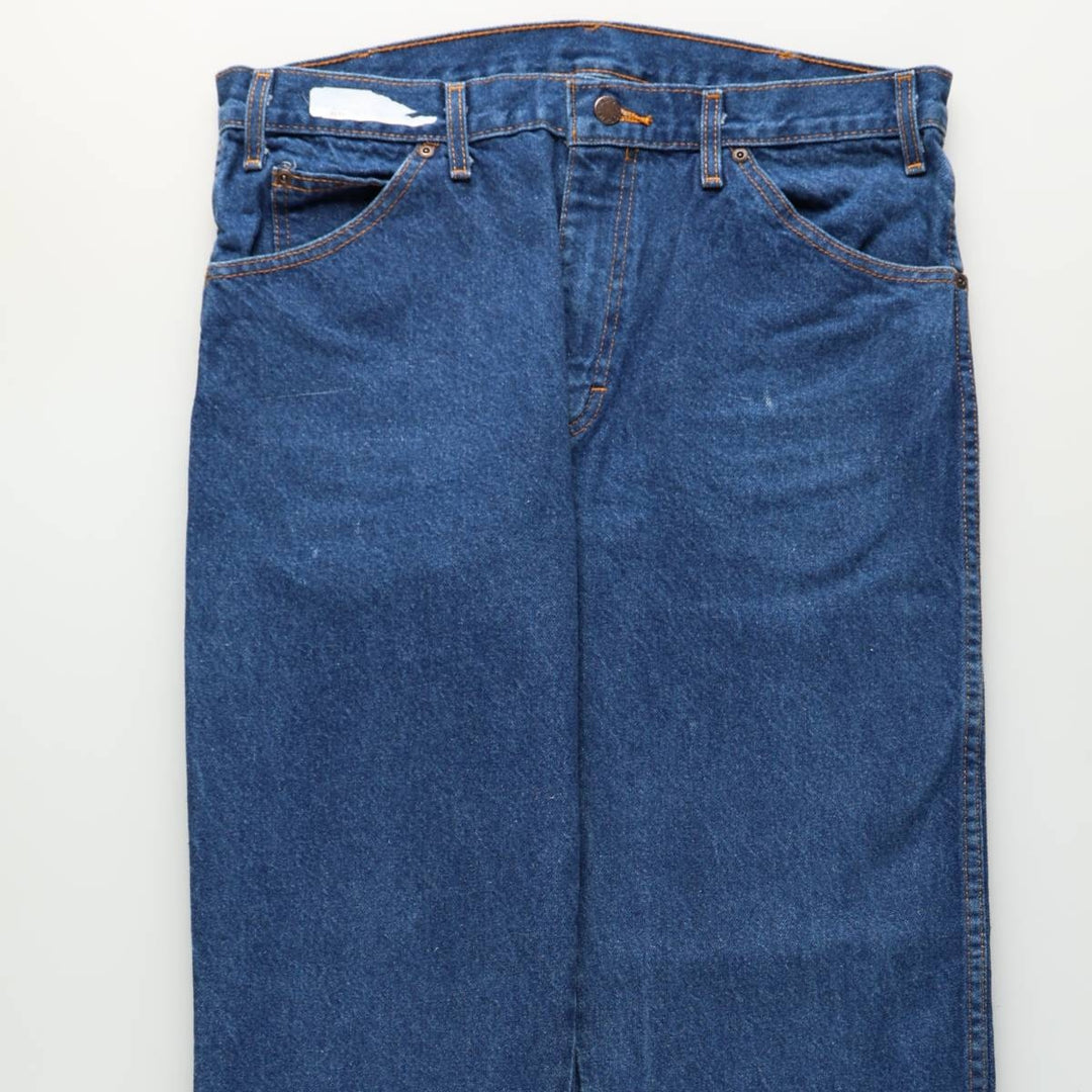 Dickies tapered denim pants for men, equivalent to W35 cotton blue type Vintage Second Hand