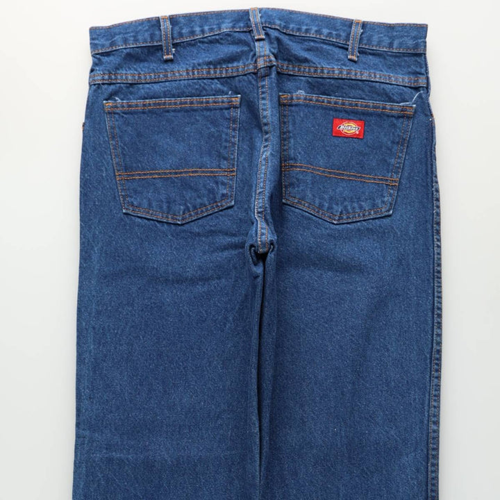 Dickies tapered denim pants for men, equivalent to W35 cotton blue type Vintage Second Hand