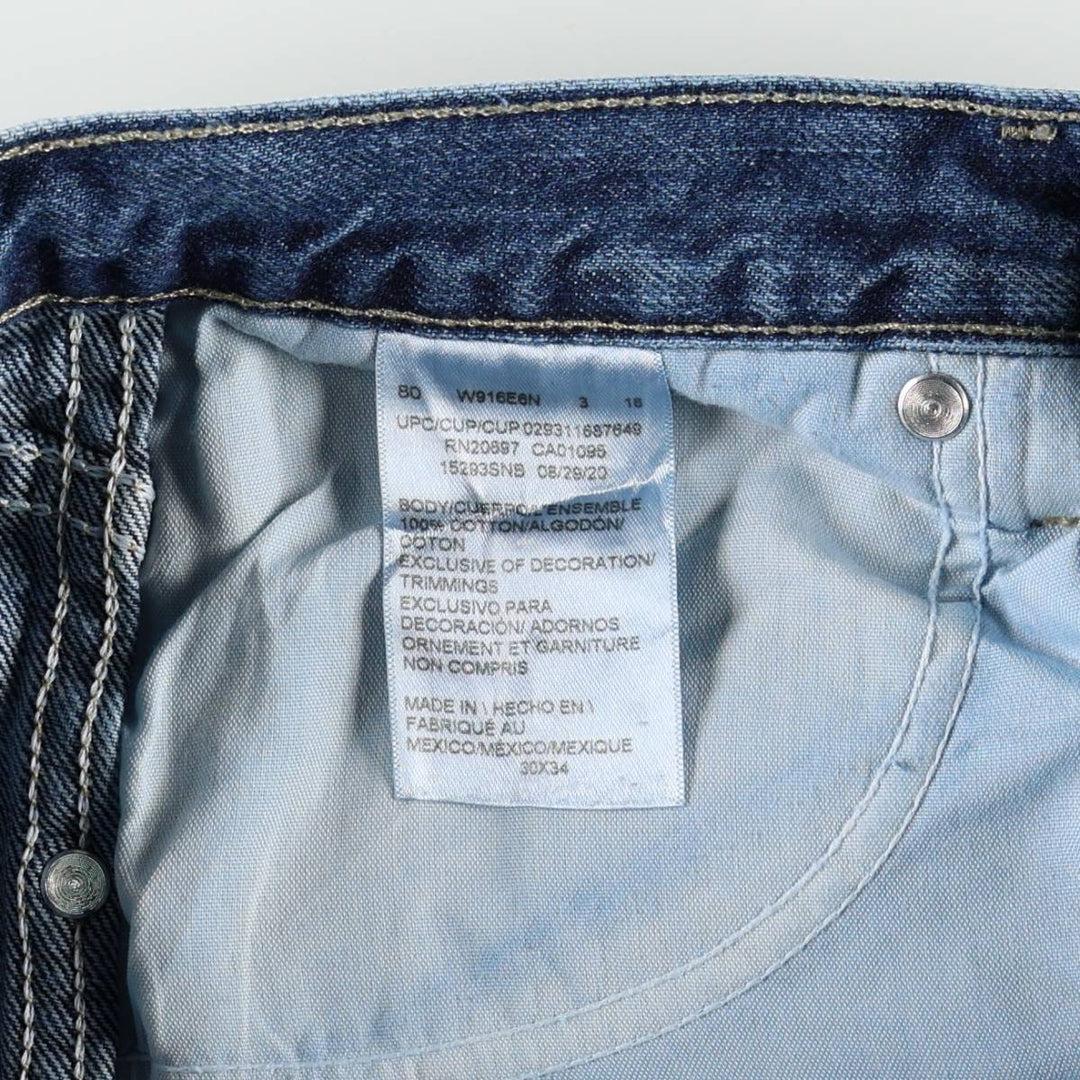 Dickies Double Knee Tapered Denim Pants, Men's Size W31 (approx.) cotton blue type Vintage Second Hand