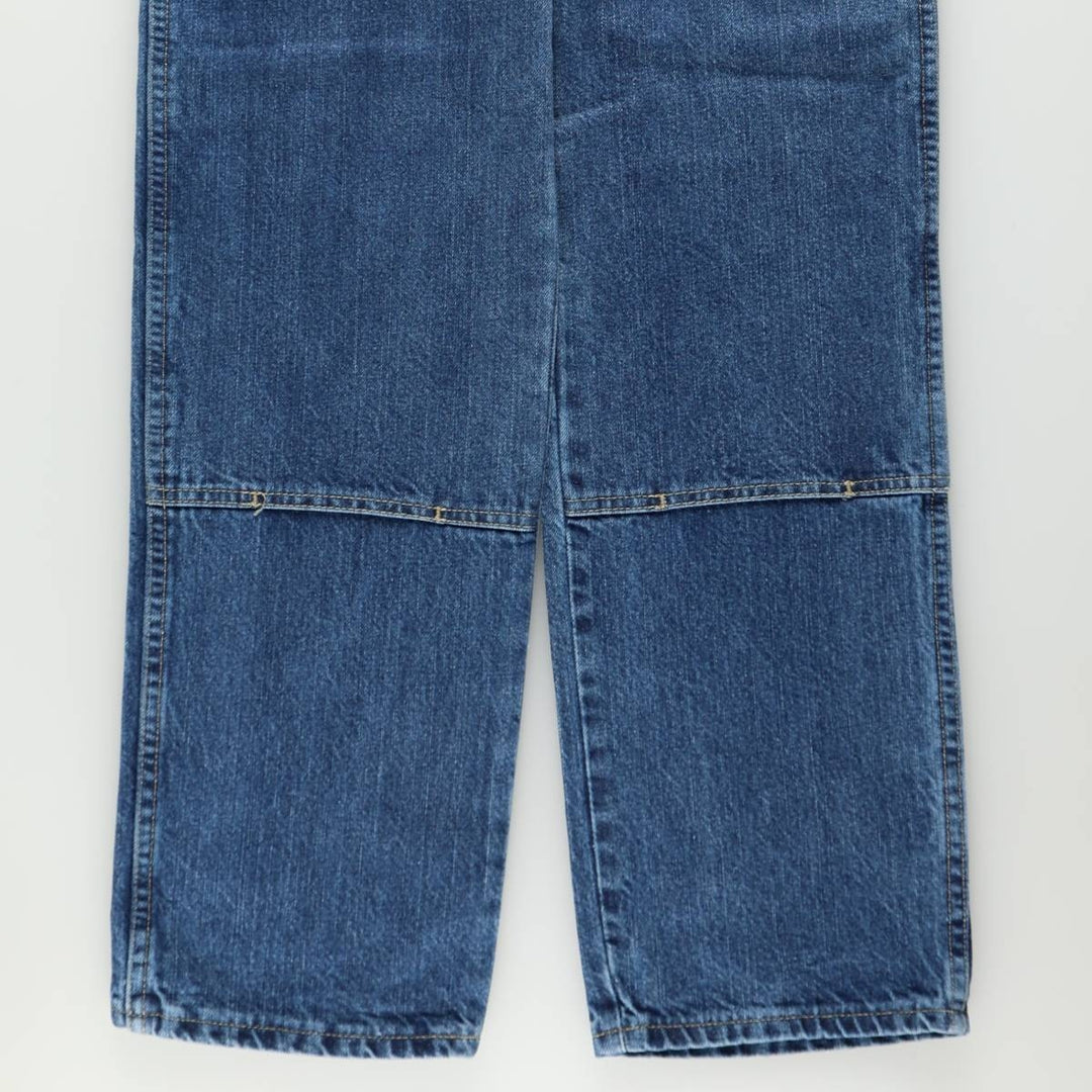 Dickies Double Knee Tapered Denim Pants, Men's Size W31 (approx.) cotton blue type Vintage Second Hand