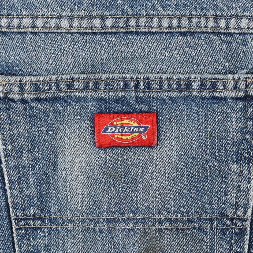 Dickies Regular Straight Denim Pants, Men's Size W34 (approx.) cotton blue type Vintage Second Hand