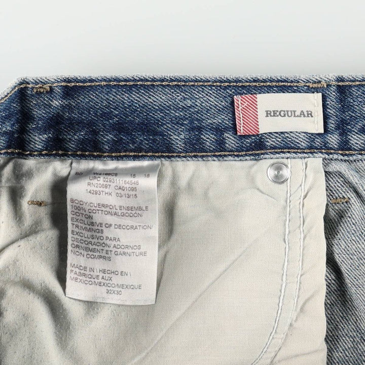 Dickies Regular Straight Denim Pants, Men's Size W34 (approx.) cotton blue type Vintage Second Hand