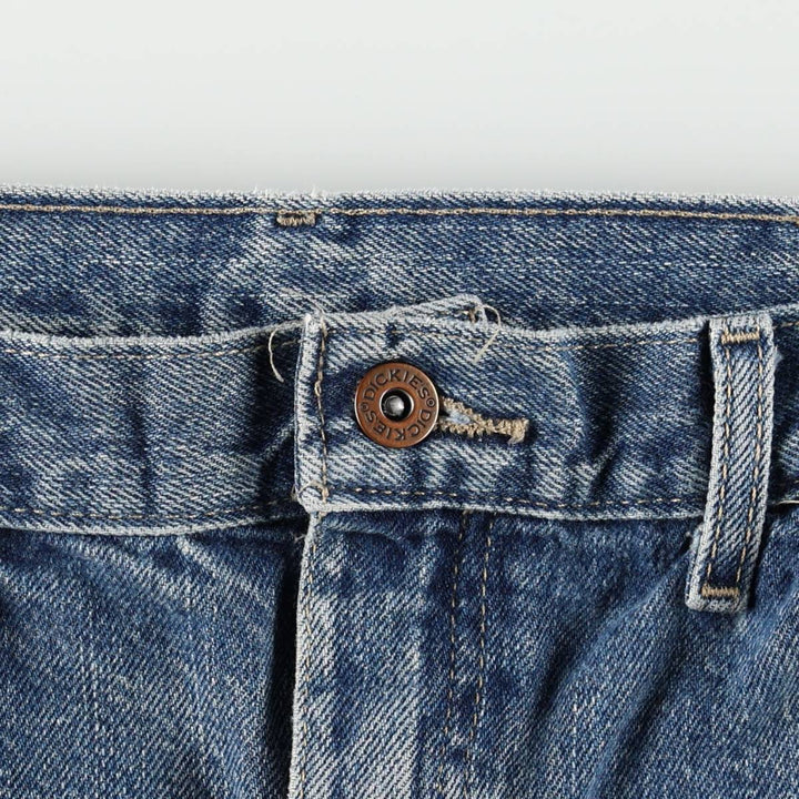 Dickies Regular Straight Denim Pants, Men's Size W34 (approx.) cotton blue type Vintage Second Hand