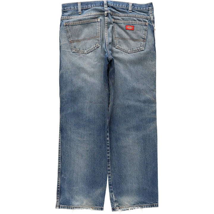 Dickies Men's Straight Denim Pants, Size W36 unclear blue type Vintage Second Hand