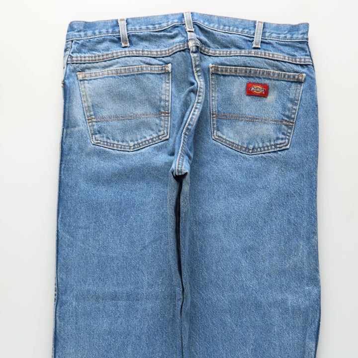 Dickies Men's Straight Denim Pants, Size W37 cotton blue type Vintage Second Hand