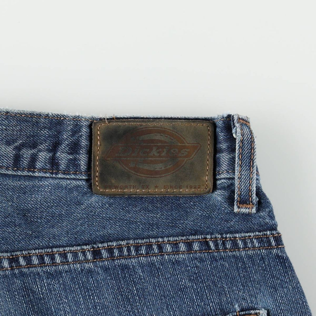 Dickies SLIM Slim Straight Denim Pants, Men's Size W31 (approx.) cotton blue type Vintage Second Hand