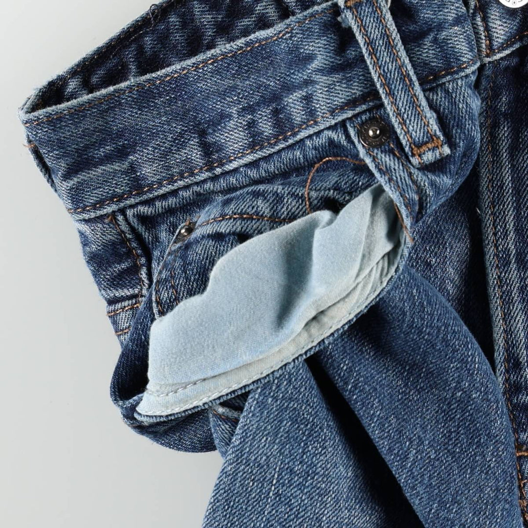 Dickies SLIM Slim Straight Denim Pants, Men's Size W31 (approx.) cotton blue type Vintage Second Hand