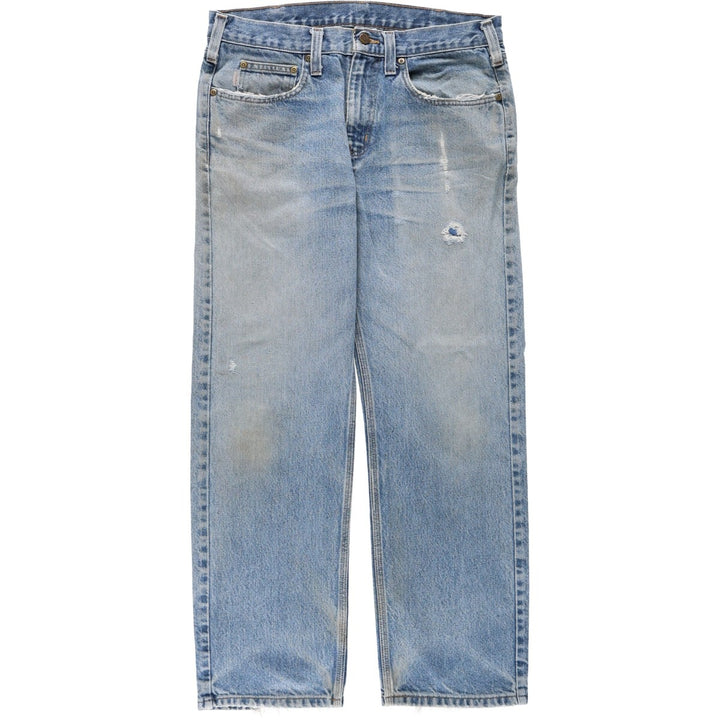 Carhartt Traditional FIT Tapered Denim Pants Men's W34 cotton blue type Vintage Second Hand