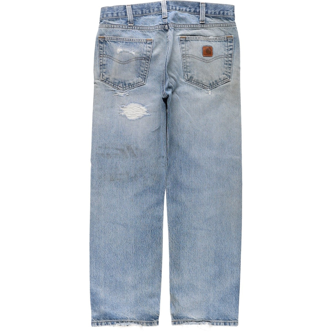Carhartt Traditional FIT Tapered Denim Pants Men's W34 cotton blue type Vintage Second Hand