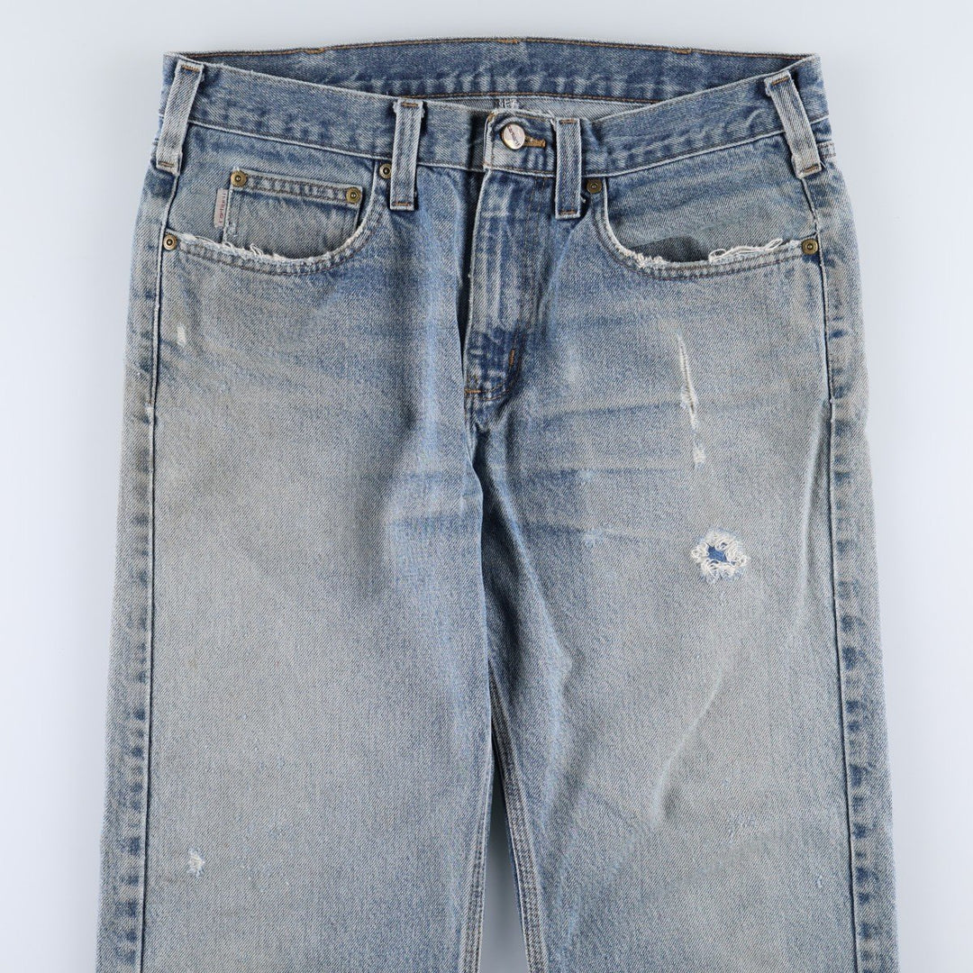 Carhartt Traditional FIT Tapered Denim Pants Men's W34 cotton blue type Vintage Second Hand
