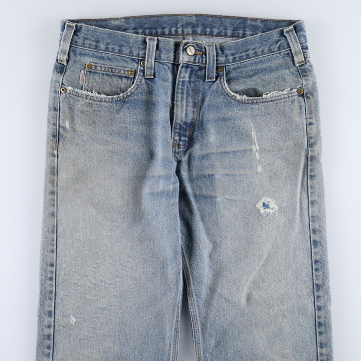 Carhartt Traditional FIT Tapered Denim Pants Men's W34 cotton blue type Vintage Second Hand