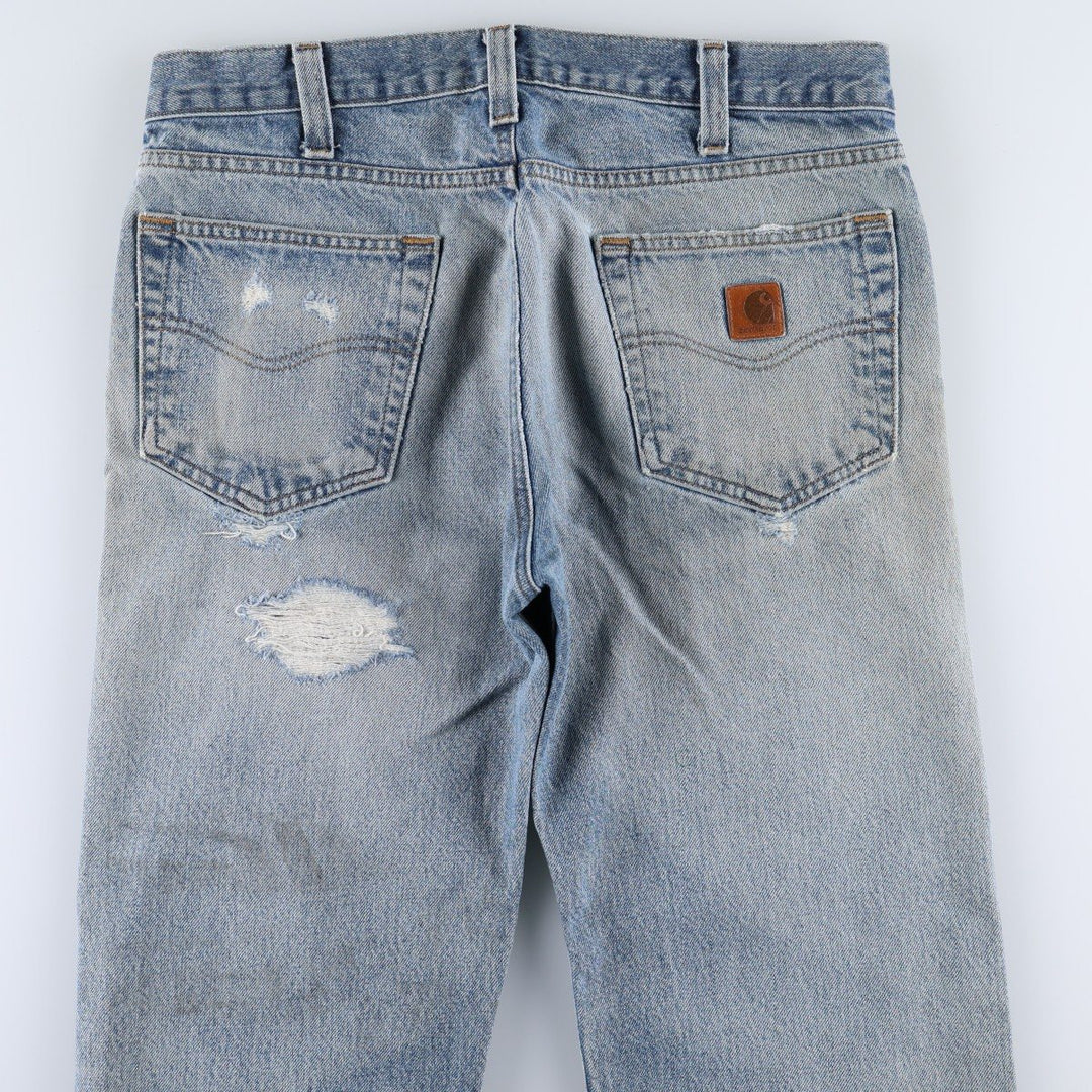 Carhartt Traditional FIT Tapered Denim Pants Men's W34 cotton blue type Vintage Second Hand