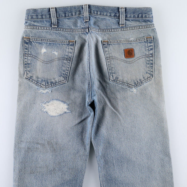 Carhartt Traditional FIT Tapered Denim Pants Men's W34 cotton blue type Vintage Second Hand