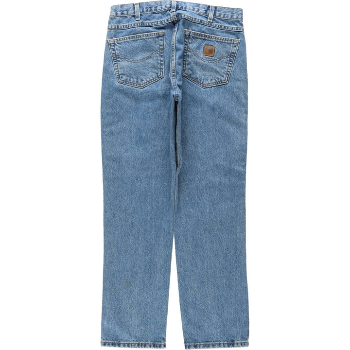Carhartt Traditional FIT Tapered Denim Pants Men's W34 cotton blue type Vintage Second Hand