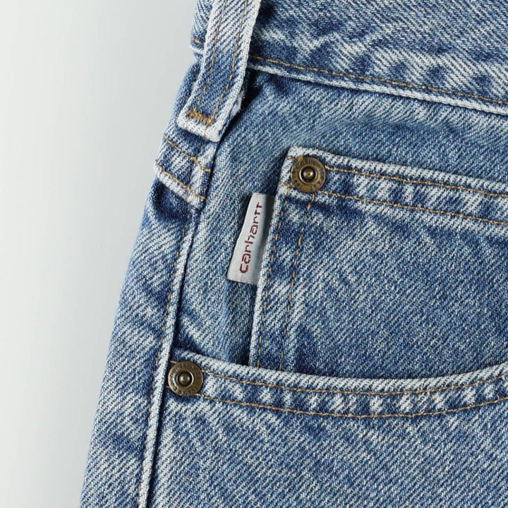 Carhartt Traditional FIT Tapered Denim Pants Men's W34 cotton blue type Vintage Second Hand