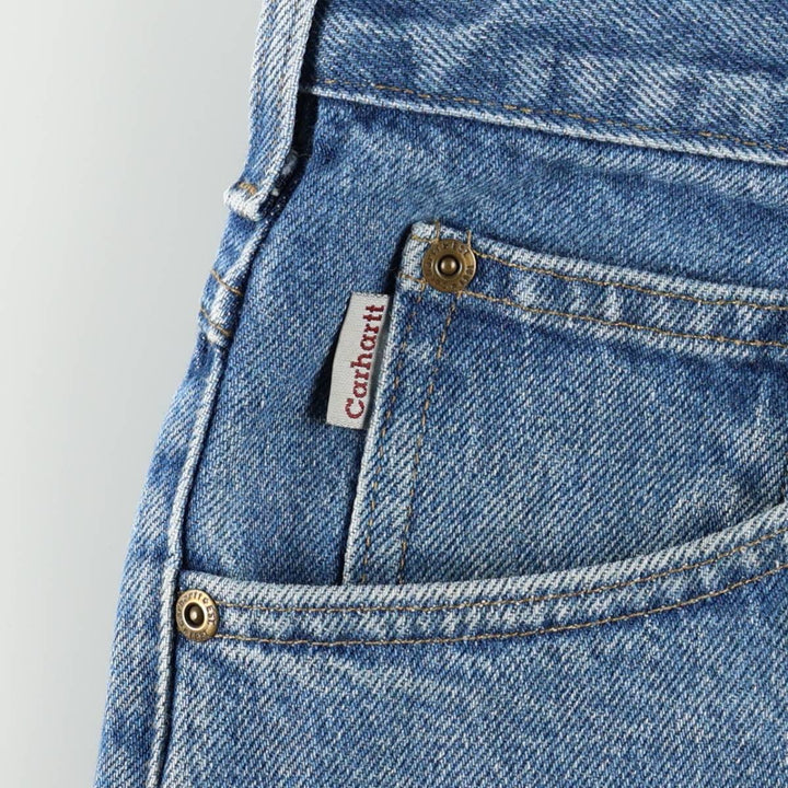 2000'S Carhartt Loose Fit Tapered Denim Pants, Men's Size W36 (approx.) cotton blue type Vintage Second Hand