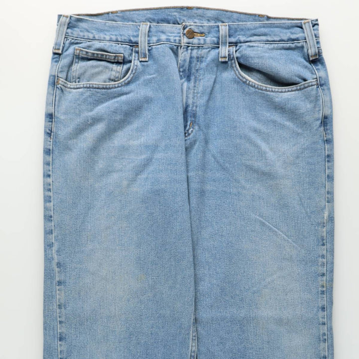 Carhartt Relaxed Fit Tapered Denim Pants for Men, W36 cotton blue type Vintage Second Hand