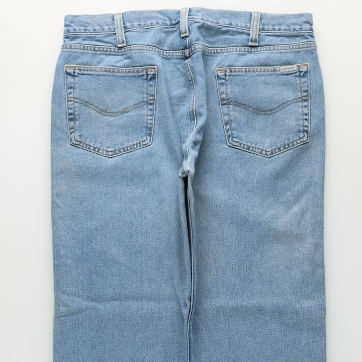 Carhartt Relaxed Fit Tapered Denim Pants for Men, W36 cotton blue type Vintage Second Hand