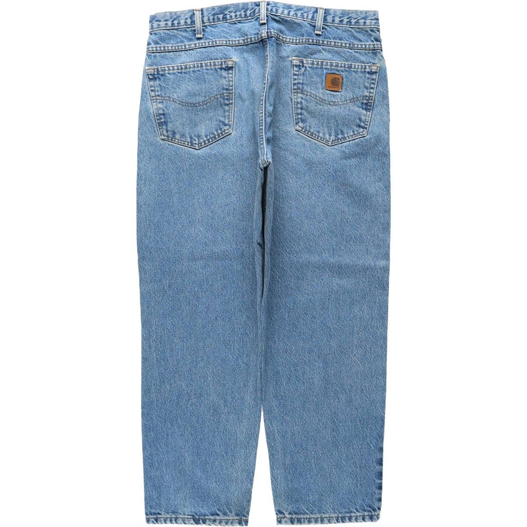 2000'S Carhartt Relaxed Fit Tapered Denim Pants, Men's Size W37 (approx.) cotton blue type Vintage Second Hand