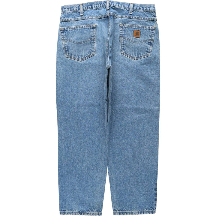 2000'S Carhartt Relaxed Fit Tapered Denim Pants, Men's Size W37 (approx.) cotton blue type Vintage Second Hand