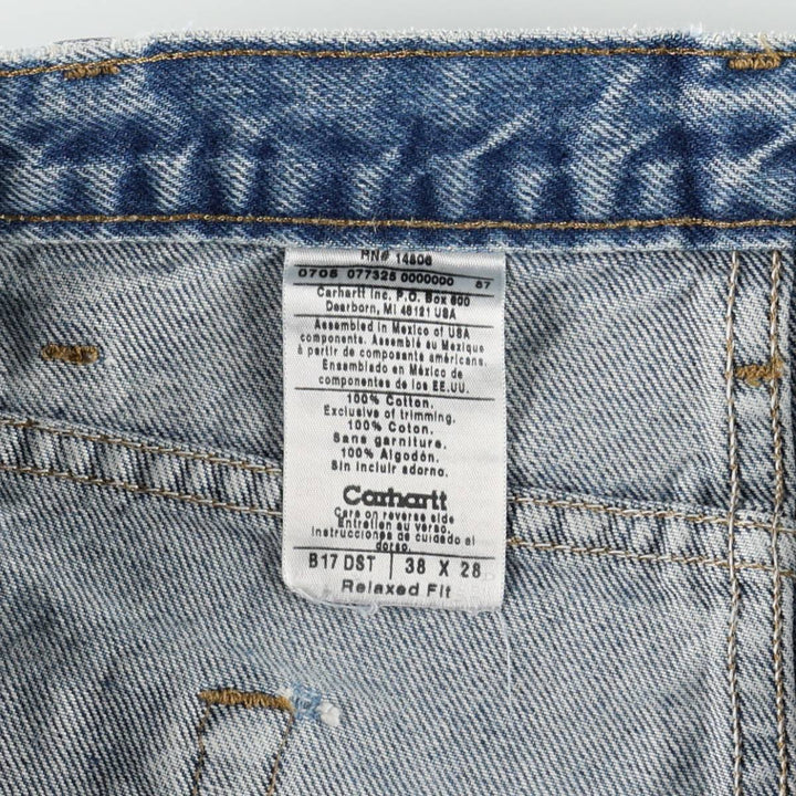 2000'S Carhartt Relaxed Fit Tapered Denim Pants, Men's Size W37 (approx.) cotton blue type Vintage Second Hand