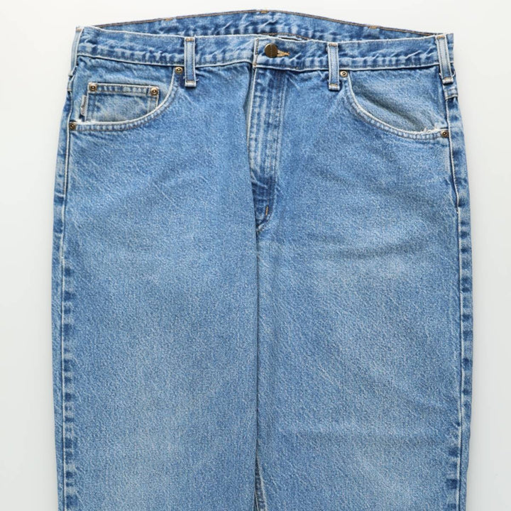 2000'S Carhartt Relaxed Fit Tapered Denim Pants, Men's Size W37 (approx.) cotton blue type Vintage Second Hand
