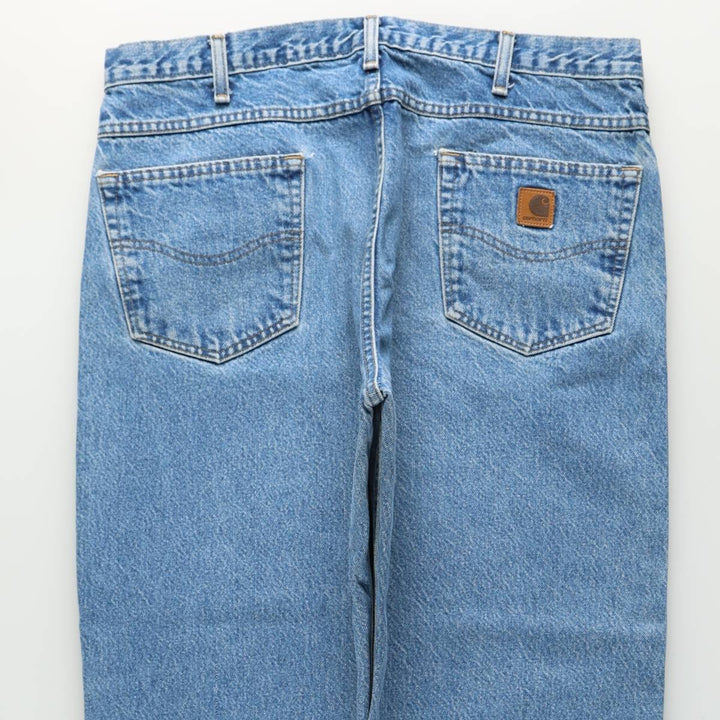 2000'S Carhartt Relaxed Fit Tapered Denim Pants, Men's Size W37 (approx.) cotton blue type Vintage Second Hand