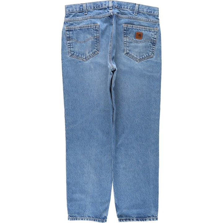 Carhartt Relaxed Fit Tapered Denim Pants for Men, W36 cotton blue type Vintage Second Hand