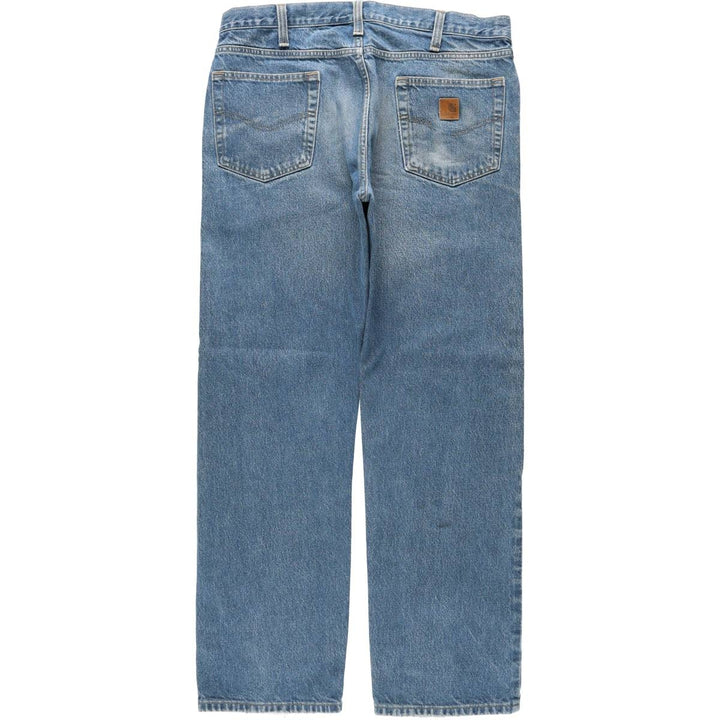 Carhartt Tapered Denim Pants for Men, W36 unclear blue type Vintage Second Hand
