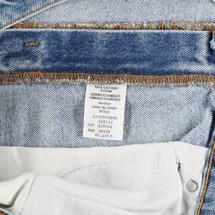 Ralph Lauren POLO JEANS COMPANY Tapered Denim Pants, Men's Size W36 (approx.) cotton blue type Vintage Second Hand